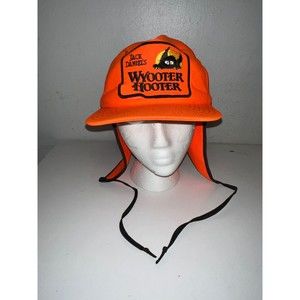 Vintage Jack Daniels Wyooter Hooter Snapback Hunting Hat Cap Ear Flap New Era